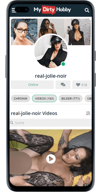 Jolie Noir bei MyDirtyHobby